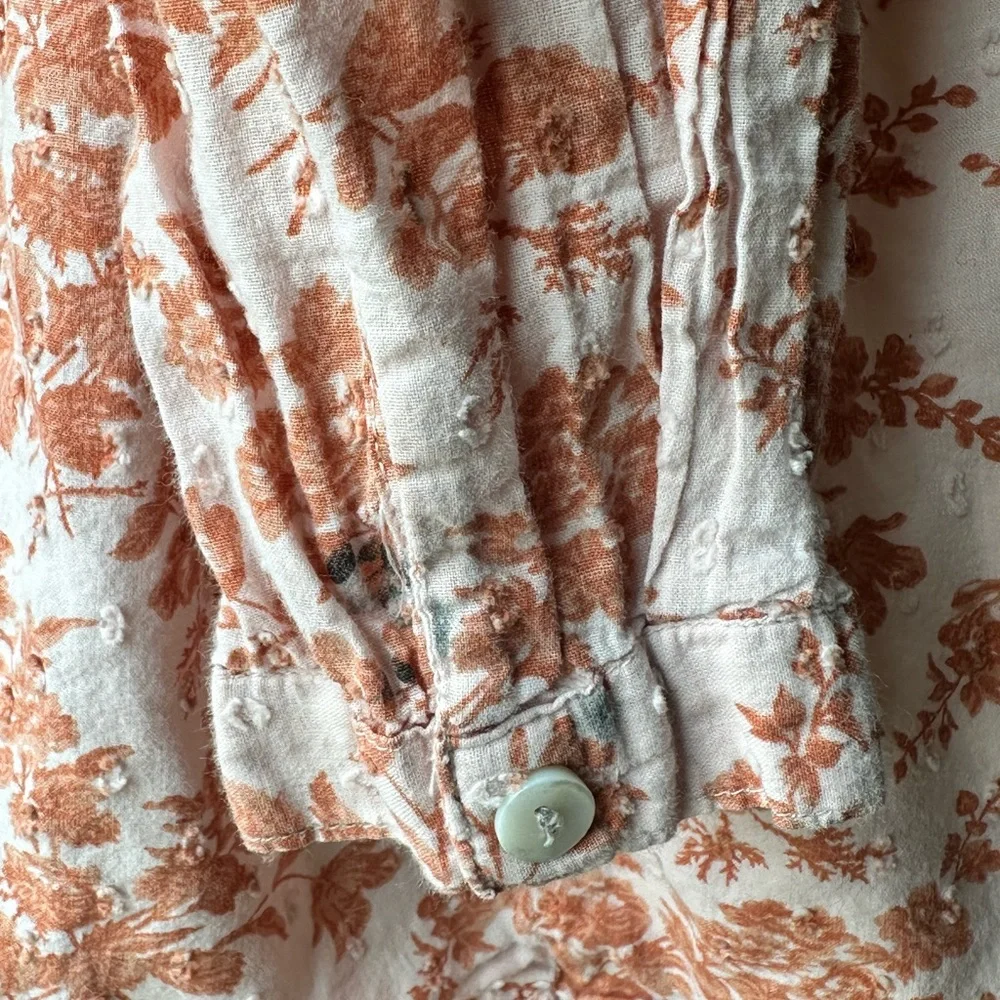 FREE PLANET Floral Button-Up Dress SIZE 6X - Picture 5 of 12